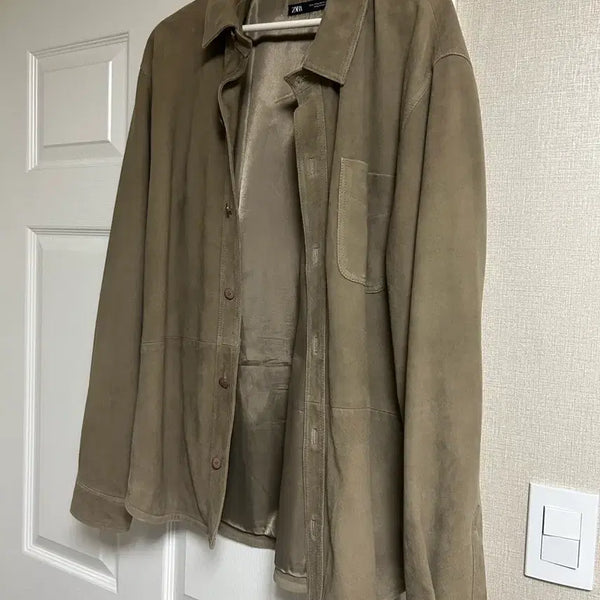 [BUNJANG] Zara Goat Suede Jacket Size 42 / 자라 고트 리얼 스웨이드 자켓 42사이즈