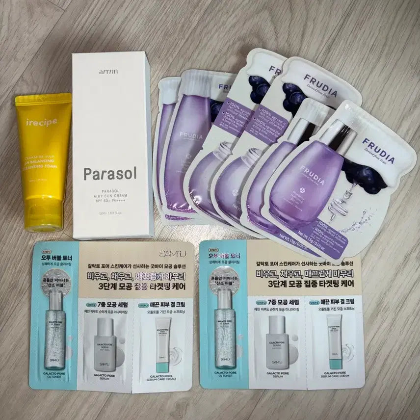 [BUNJANG] Areum Parasol Airy Sun Cream (New) + Samples / 아른 파라솔 에어리 선크림 (새상품) +샘플