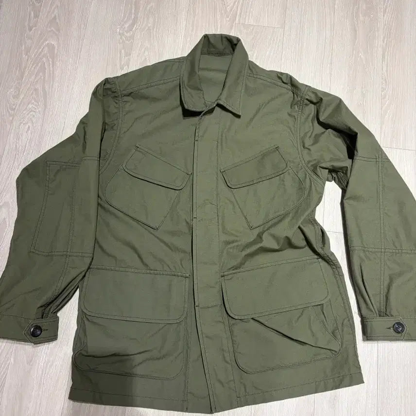 [BUNJANG] Drakes Cotton Ripstop Jungle Fatigue Jacket / [36] 드레익스 / 코튼 립스탑 정글 퍼티그 자켓 카키(올리브)