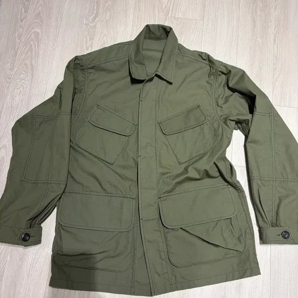 [BUNJANG] Drakes Cotton Ripstop Jungle Fatigue Jacket / [36] 드레익스 / 코튼 립스탑 정글 퍼티그 자켓 카키(올리브)