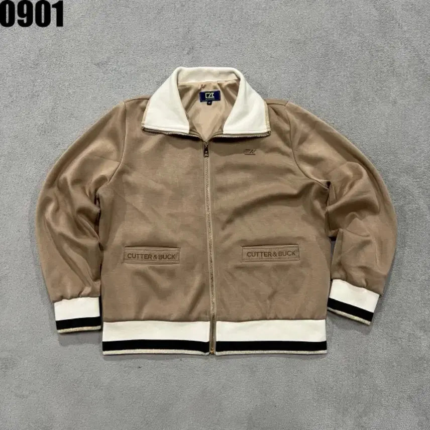 [BUNJANG] Cutter & Buck Zip-Up Jacket Beige M / 커터앤벅 집업 자켓 베이지 M