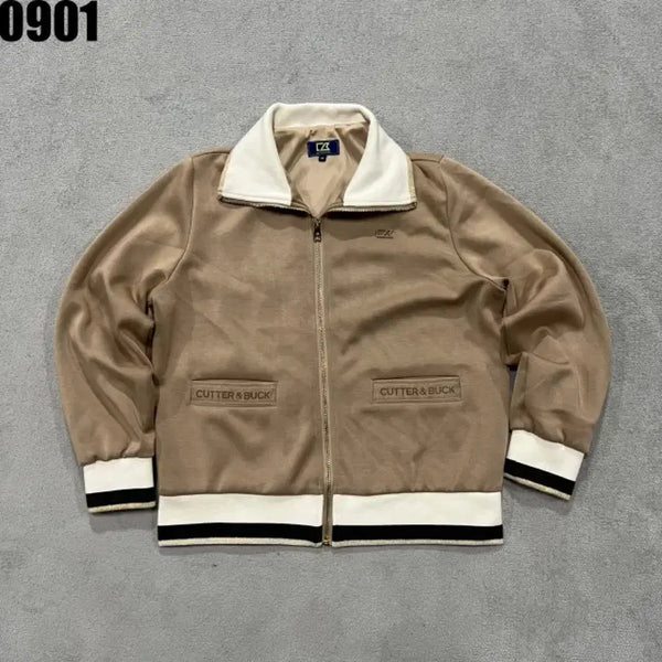[BUNJANG] Cutter & Buck Zip-Up Jacket Beige M / 커터앤벅 집업 자켓 베이지 M