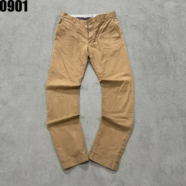 [BUNJANG] Lacoste Beige Cotton Pants XL / 라코스테 베이지 면바지 XL