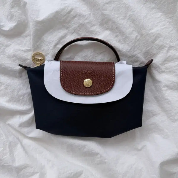 [BUNJANG] Longchamp Le Pliage Original Handle Pouch Navy / 정품 롱샴 르플리아쥬 오리지널 핸들 파우치 네이비