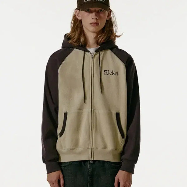 [BUNJANG] Teket Plan Zip-Up Hoodie Beige / 테켓 후드집업 Plan Zip-Up Hoo die Beigel