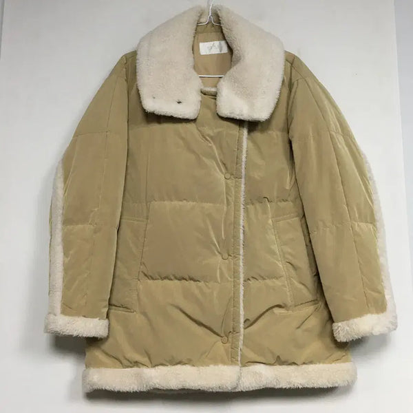[BUNJANG] SJSJ Boucle Collar Goose Down Padding Jacket / SJSJ 에스제이 부클카라 구스 패딩