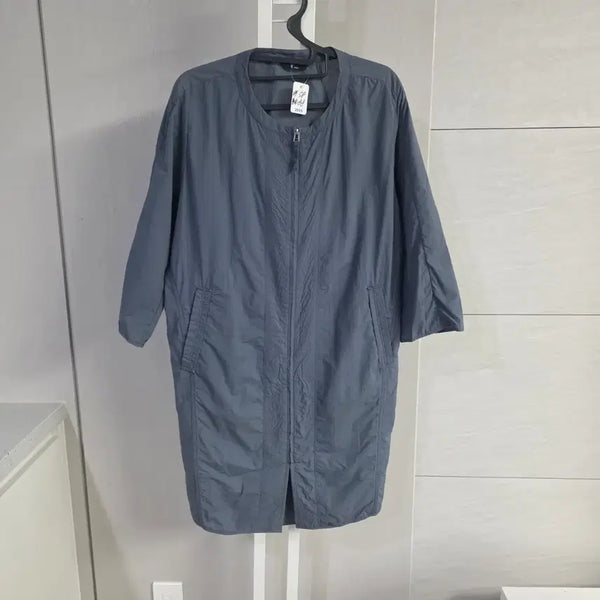 [BUNJANG] Renoma Cotton Long Jacket Navy / 레노마 코튼 롱 재킷 네이비