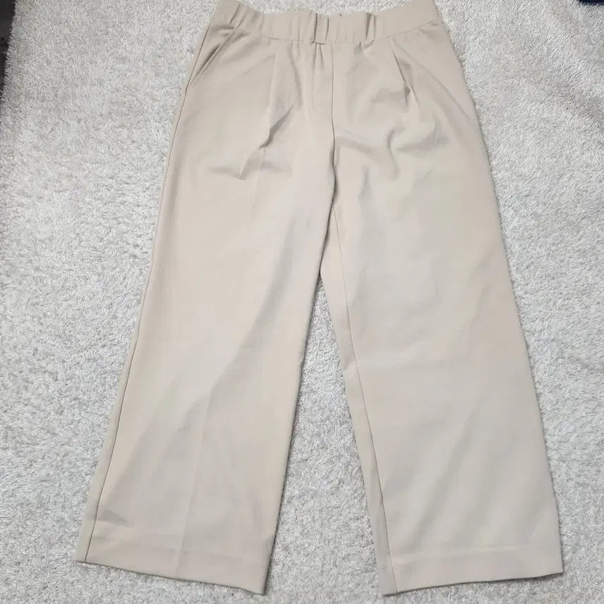 [BUNJANG] Morgan Beige Wide Pants (Size 88) / [새상품] 모르간 베이지 와이드 팬츠 88