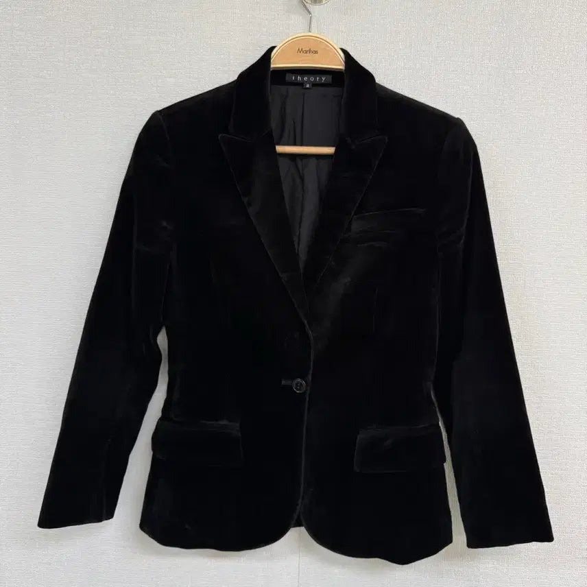 [BUNJANG] Theory Velvet Blazer Jacket / 띠어리 벨벳 블레이저 자켓