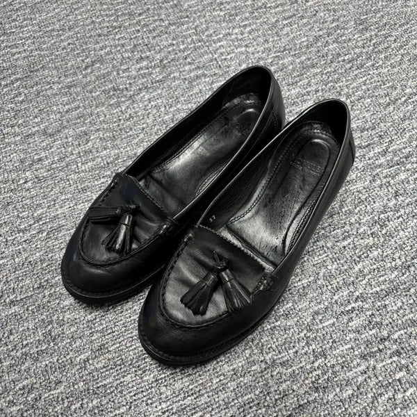 [BUNJANG] Moncler Black Tassel Loafers / 몽클레어 블랙 테슬로퍼