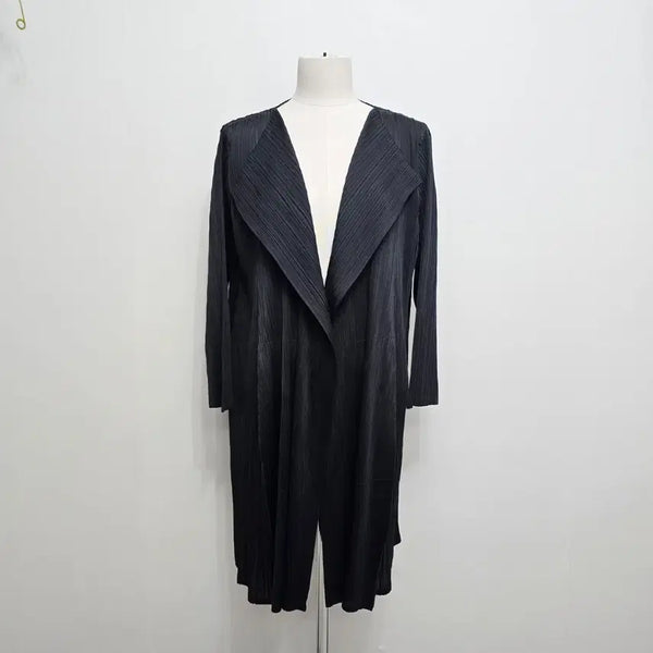 [BUNJANG] Evercube Pleats Cardigan Black / 에버큐브 ever cube 플리츠 가디건