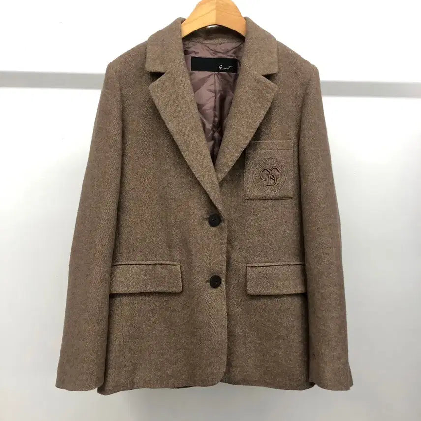 [BUNJANG] JIGOTT Wool Herringbone Jacket Brown / 지컷 울 헤링본 자켓 브라운 55
