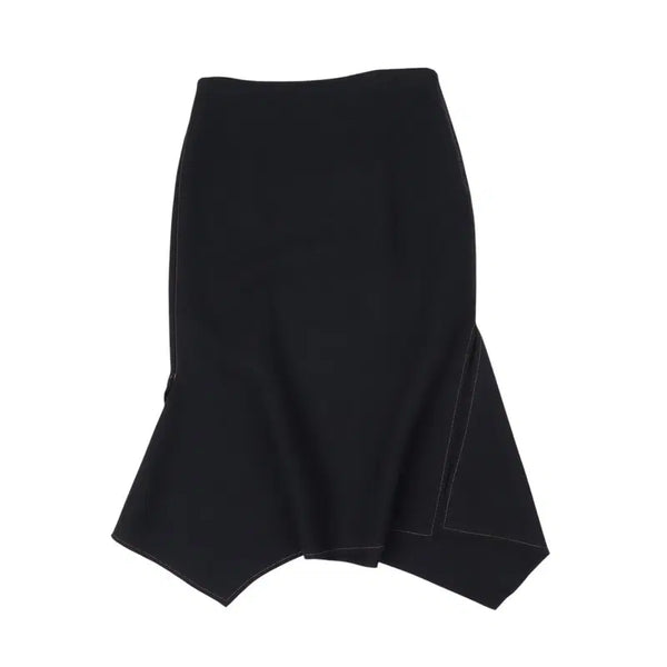 [BUNJANG] Lanvin Unbalanced Detail Wool Poly Skirt / 랑방 언밸런스 디테일 울 폴리 스커트