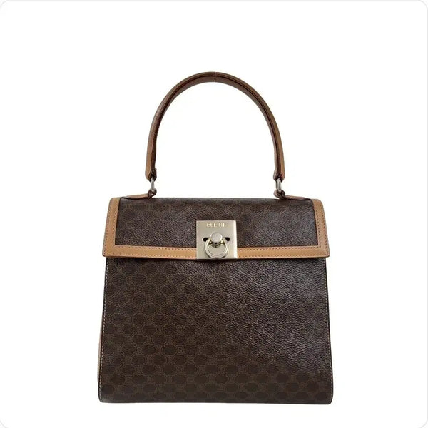 [BUNJANG] Celine Macadam Ring Lock Top Handle Bag / 정품 셀린느 마카담 링 락 탑핸들백(Celine Macadam Ring Lock Top Handle Bag)