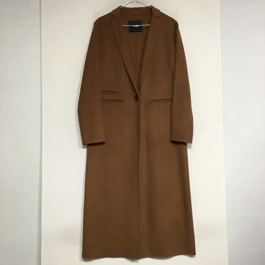 [BUNJANG] MAJE Handmade Long Coat Brown Size 36 / MAJE 마쥬 핸드메이드 롱 코트 36
