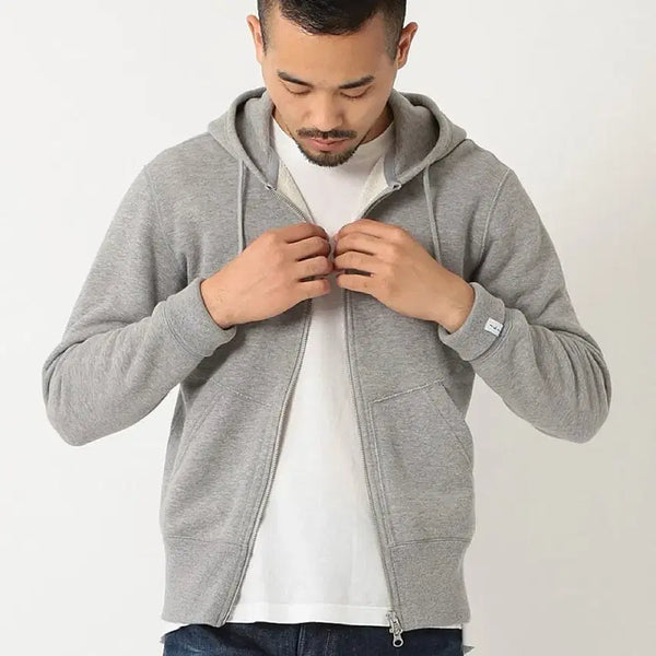 [BUNJANG] beamsplus Loopwheel Hoodie Zip-up Grey L / 빔즈플러스 루프휠 후드집업 그레이 L