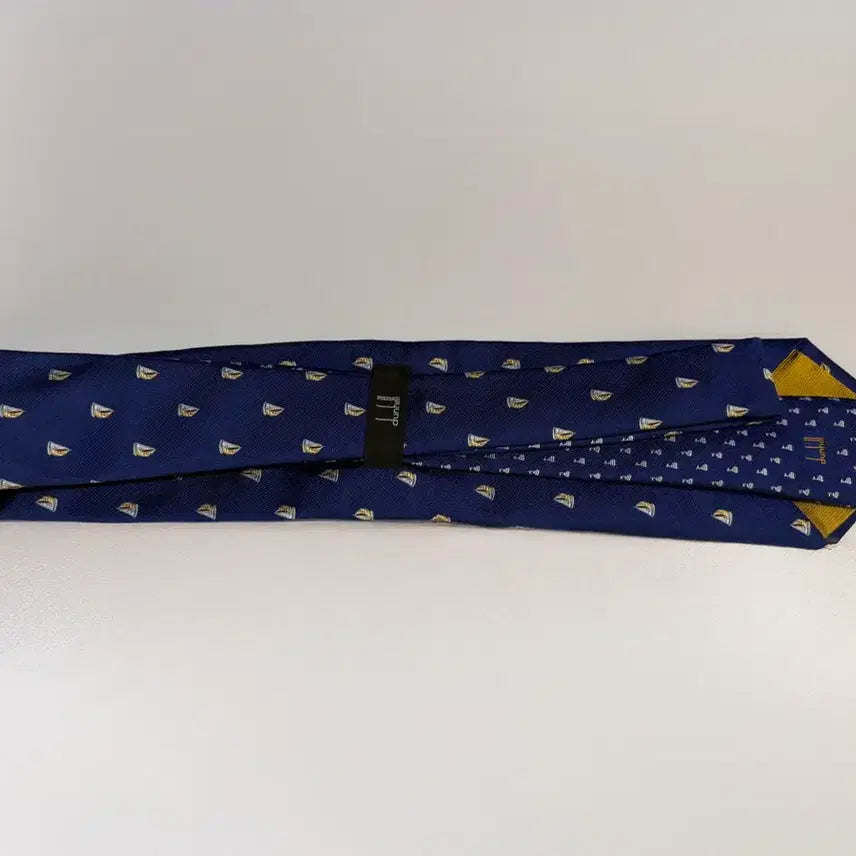 [BUNJANG] Dunhill Silk Necktie Navy Pattern / 던힐 넥타이