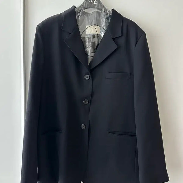 [BUNJANG] Gabrielle Tag Wool Jacket Navy / 가브리엘 택 울 자켓 네이비