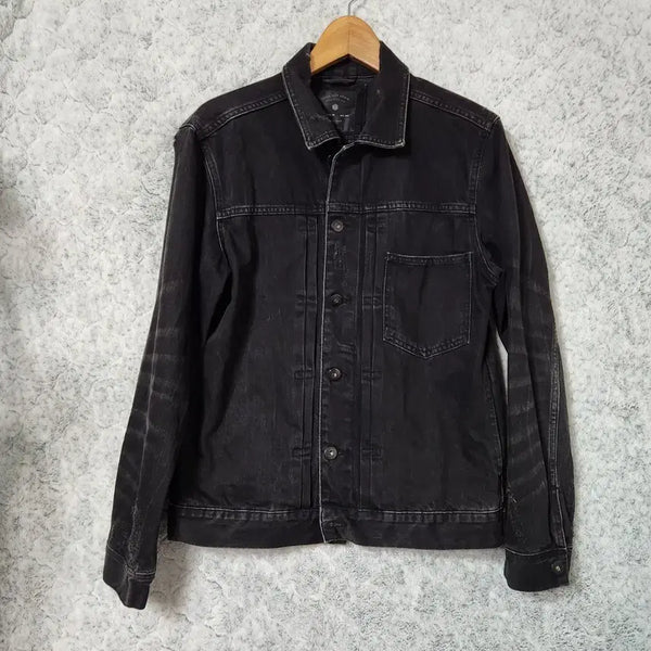 [BUNJANG] Zara Black Denim Jacket / K39 [M] 자라 블랙 데님 청 자켓