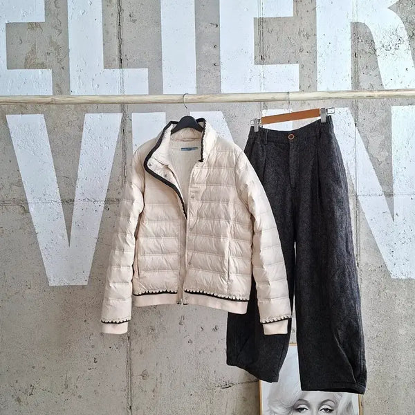 [BUNJANG] Tweed Padded Jacket / 트위드 패딩자켓(S9
