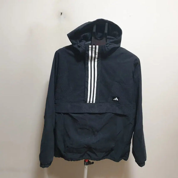 [BUNJANG] Adidas Half-Zip Hooded Jumper / 아디다스 반집업후드점퍼/95-100