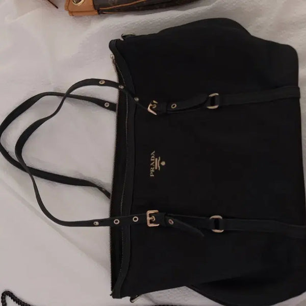 [BUNJANG] Prada Leather Tote Bag Black / 프라다 가방