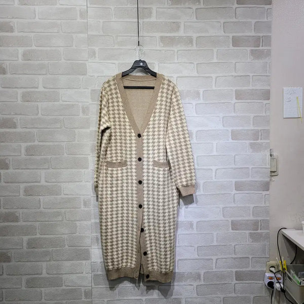 [BUNJANG] Pattern Long Cardigan / ㅎ2141 패턴 롱가디건 F