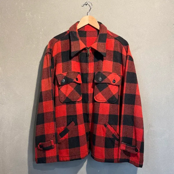 [BUNJANG] 70s Buffalo Check Wool Jacket 2XL / 70s 버팔로 체크 울자켓 2XL