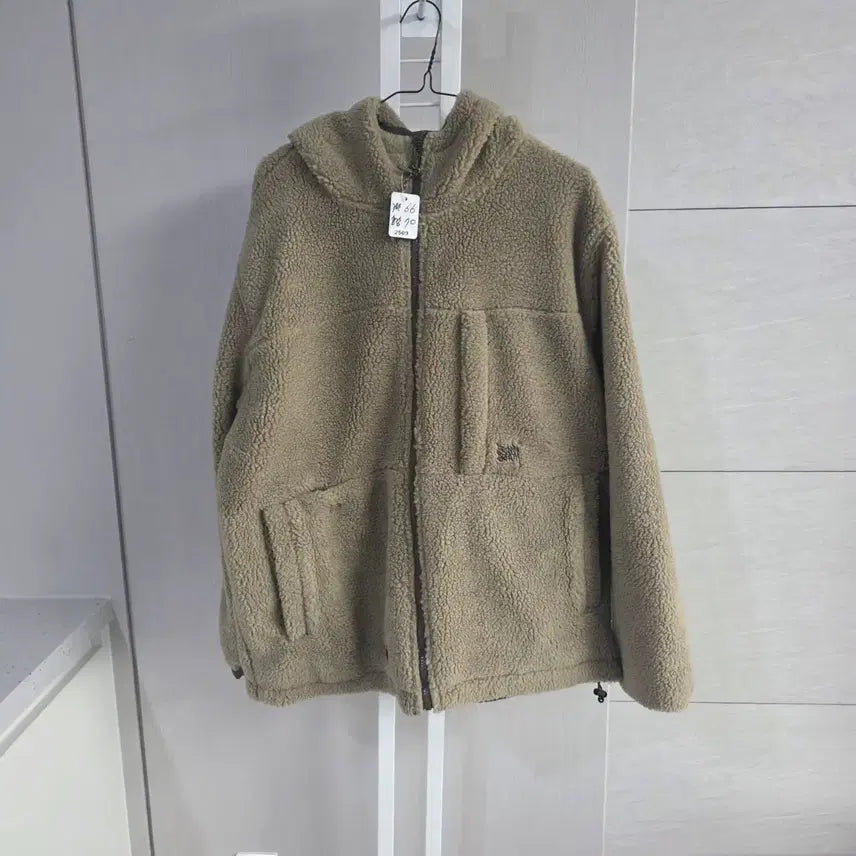 [BUNJANG] Brownbreath Fleece Reversible Jacket Beige / 브라운브레스 후드  플리스 양면자켓 베이지