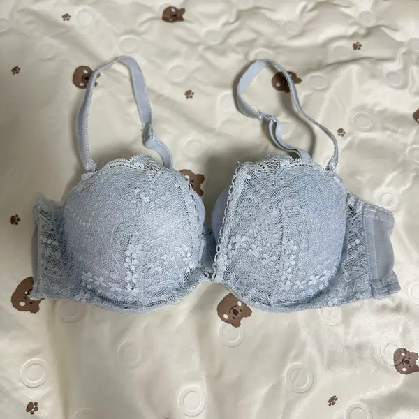 [BUNJANG] Sixty Eight Sky Blue Lace Bra / 하늘색 레이스 브라 식스티에잇