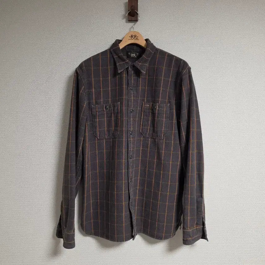 [BUNJANG] RRL Plaid Twill Workshirt L / RRL 더블알엘 플래드 트윌 워크셔츠 L