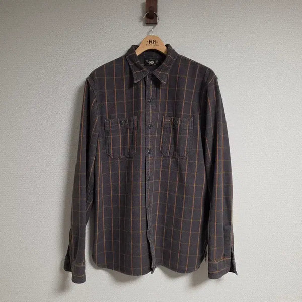 [BUNJANG] RRL Plaid Twill Workshirt L / RRL 더블알엘 플래드 트윌 워크셔츠 L