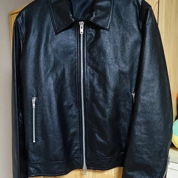 [BUNJANG] Goatskin Leather Blouson Jacket XL / 고트스킨 레더 블루종 XL