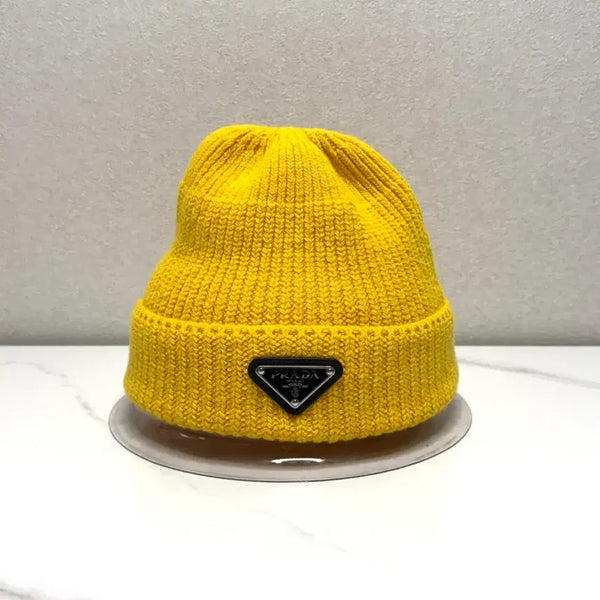 [BUNJANG] Prada Triangle Logo Wool Knit Beanie (M) / (내장칩/S)프라다 삼각로고 울 니트 비니 M