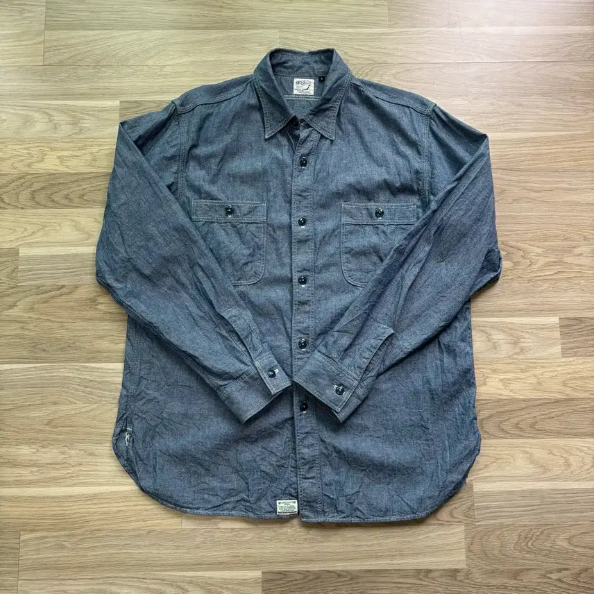 [BUNJANG] OrSlow Chambray Shirt Size 3 / 오어슬로우 OrSlow / 샴브레이 셔츠 / 3