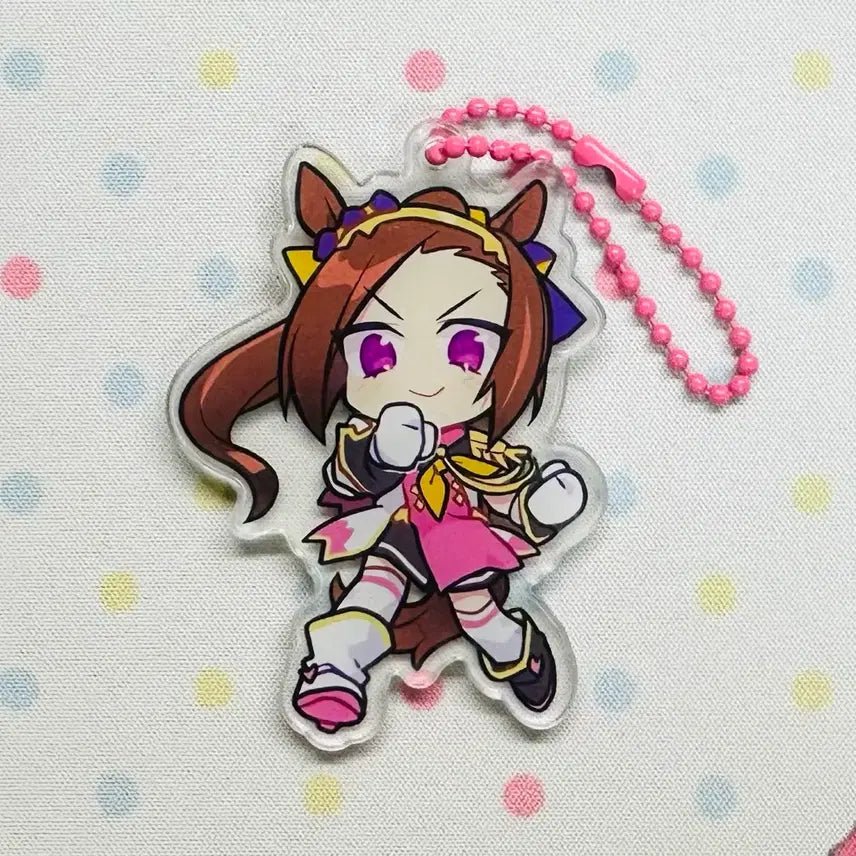 [BUNJANG] Sakura Bakushin O Acrylic Keyring / 우마무스메 아크릴 키링 사쿠라 바쿠신 오