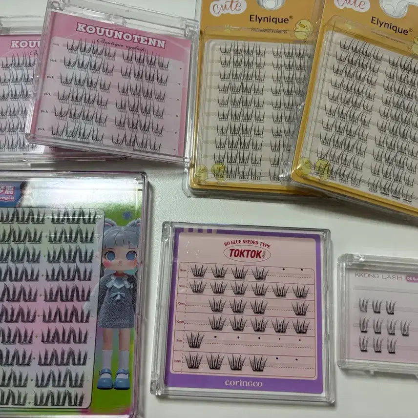 [BUNJANG] Glue & Glueless Eyelashes / 글루 속눈썹 & 노글루 속눈썹