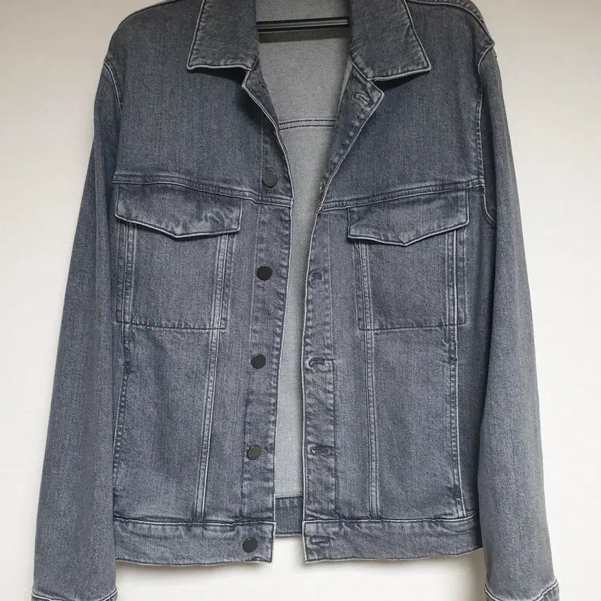 [BUNJANG] Theory Rinsed Grey Denim Jacket (Approx. 105 Size) / [L(105 정도) 띠어리 데님 자켓 Rinsed Grey