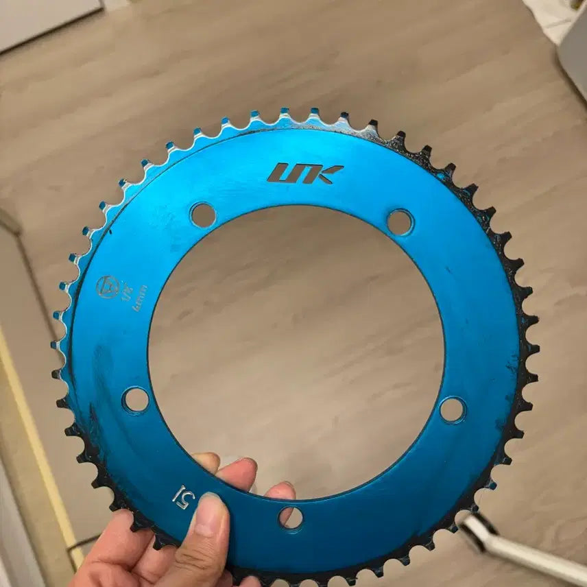 [BUNJANG] Unknown UK Blue Chainring 51T / 언노운 UK 블루 체인링