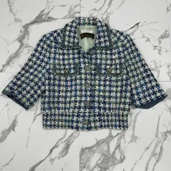 [BUNJANG] MICHAA 2023 Italian Fabric Tweed Jacket / 미샤 2023 이태리 원단 트위드자켓