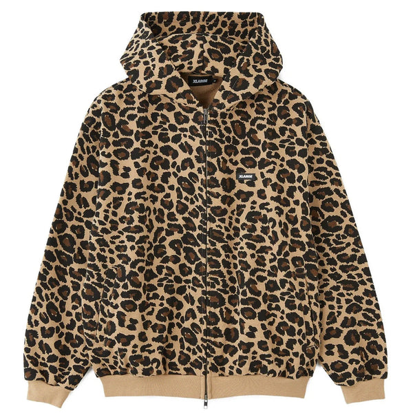 [BUNJANG] XLARGE Leopard Hooded Zip-Up Jacket / [해외] XLARGE 엑스라지 레오파드 후드집업 26FW