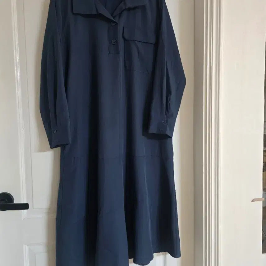 [BUNJANG] CLOVIS Spandex Shirt Dress / CLOVIS 셔츠 스판 원피스