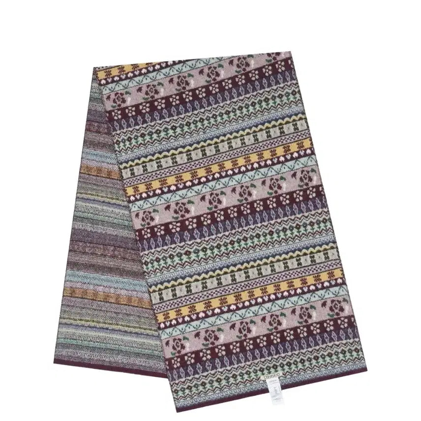 [BUNJANG] KOSEIO COTTAGE KNIT MUFFLER WINE / 코이세이오 머플러