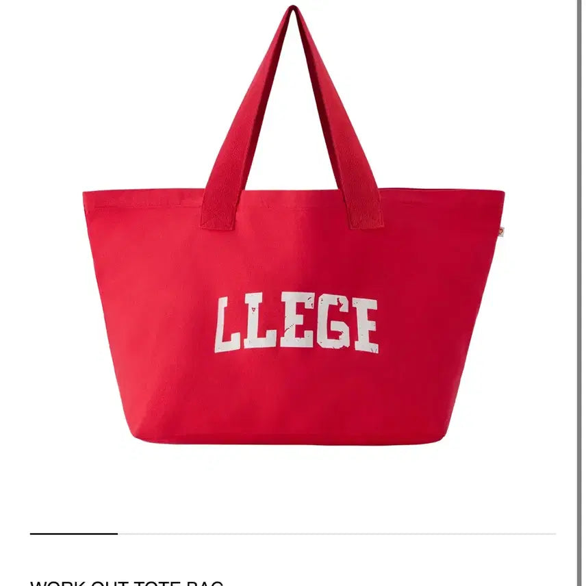 [BUNJANG] LLEGE Red Tote Bag / LLEGE 토트백 레드