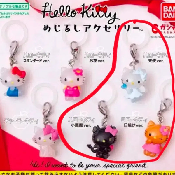 [BUNJANG] Sanrio Hello Kitty Marking Accessory Set / 헬로키티 메지루시 마킹액세서리 천사,악마,태닝 키티
