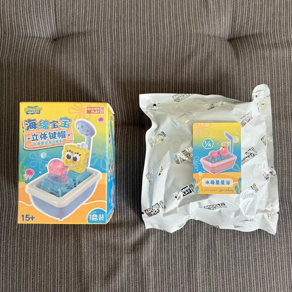 [BUNJANG] SpongeBob SquarePants Gary Bath Keychain / (새상품) 스폰지밥 욕조 키캡 키링_뚱이