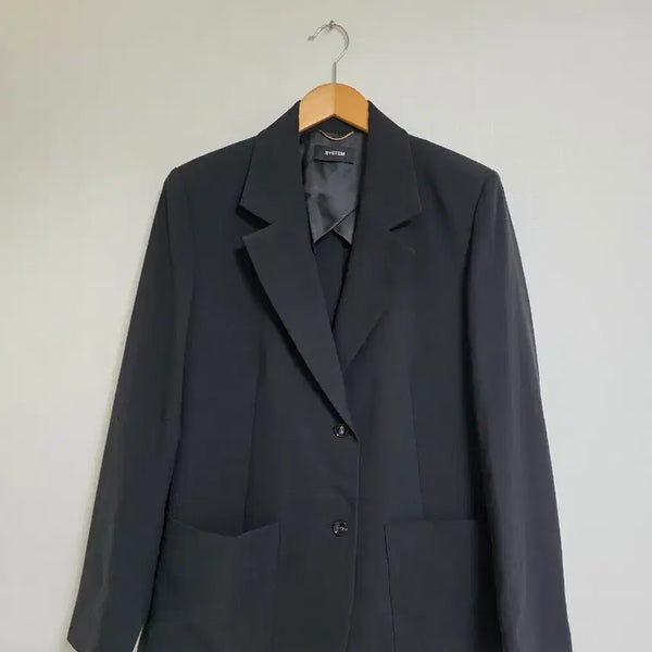 [BUNJANG] System Black Single Jacket Size 55-66 / 시스템 블랙 싱글 재킷 55~66