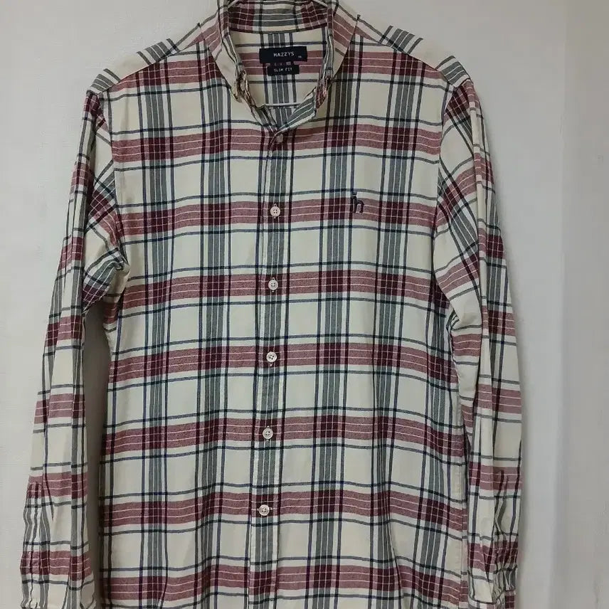 [BUNJANG] Hazzys Check Pattern Shirt (Size 95) / 헤지스체크 남방 95