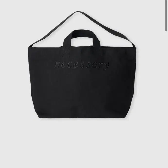 [BUNJANG] Necessary Eco Bag Solid Shopper Bag Big (Black) / 네세서리 에코백 Solid Shopper Bag Big (Black) 새상품