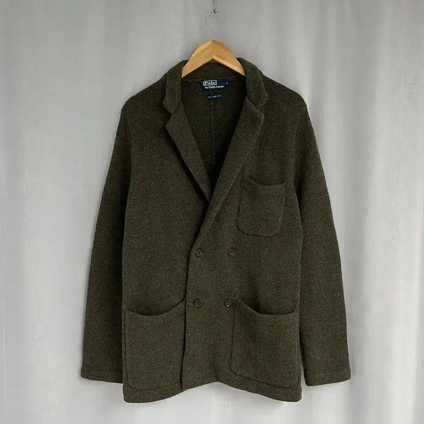 [BUNJANG] Polo Ralph Lauren Wool Knit Blazer Jacket / 폴로 랄프 로렌 니트 블레이져 자켓/#4707